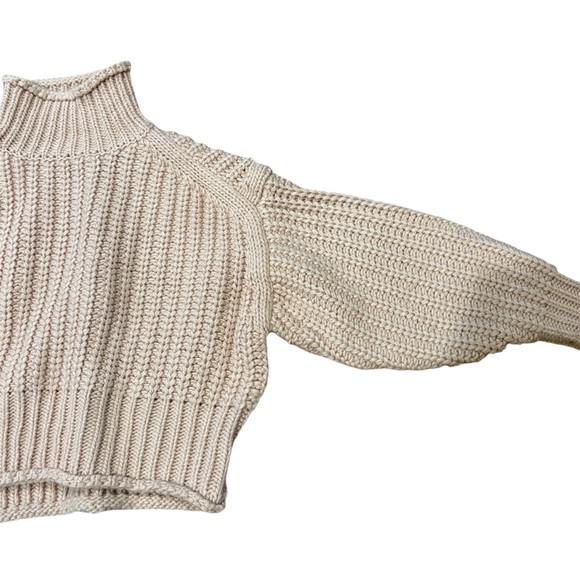 chunky knit sweater blush woman’s size small - Picture 4 of 6